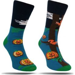 Asymetryczne Skarpetki More - Męskie, Jesienne, Halloween, Dynia, Wiewiórka SKMORE186079dyniagranat. Skarpetki męskie More, z tkaniny. Za 19,90 zł.
