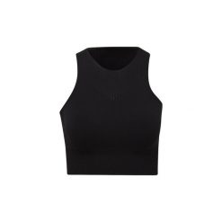 Topy na ramiączkach / T-shirty bez rękawów adidas Koszulka Warpknit Crop. Czarne koszulki damskie marki Adidas, s, bez wzorów, bez kołnierzyka. Za 269,00 zł.