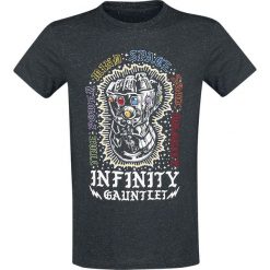Avengers Infinity War - Infinity Gauntlet T-Shirt czarny. Czarne t-shirty męskie z nadrukiem marki Avengers, xl, z okrągłym kołnierzem. Za 62,90 zł.