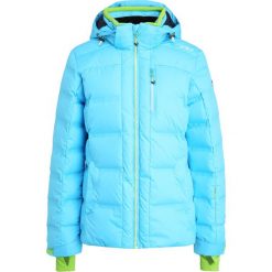 CMP WOMAN ZIP HOOD Kurtka narciarska caribe. Niebieskie kurtki sportowe damskie CMP, z poliesteru. W wyprzedaży za 751,20 zł.