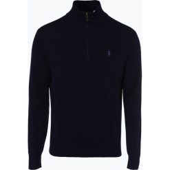 Polo Ralph Lauren - Męski sweter z wełny merino, niebieski. Niebieskie swetry klasyczne męskie Polo Ralph Lauren, l, z wełny, polo. Za 759,95 zł.