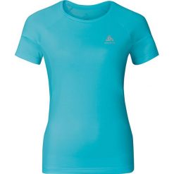 Koszulka sportowa "Versilia" w kolorze turkusowym. Niebieskie bluzki sportowe damskie Odlo Women, s, bez wzorów, z materiału, z okrągłym kołnierzem, bez rękawów, bez kaptura. W wyprzedaży za 89,95 zł.