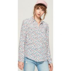 Koszula - Niebieski. Niebieskie koszule damskie Sinsay, l. Za 39,99 zł.