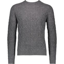 Sweter w kolorze szarym. Szare swetry klasyczne męskie marki Benetton, m, z wełny, z okrągłym kołnierzem. W wyprzedaży za 79,95 zł.