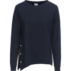 Bluza dresowa bonprix ciemnoniebieski. Niebieskie bluzy sportowe damskie marki bonprix, z dresówki. Za 44,99 zł.
