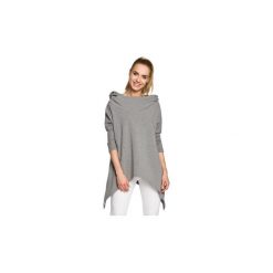 Bluzy Moe M207 Asymetryczna peleryna. Szare bluzy damskie Moe, s, bez wzorów, bez rękawów, bez kaptura. Za 119,00 zł.