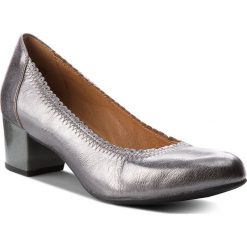Półbuty CAPRICE - 9-22310-21 Dk Grey Met. 202. Szare półbuty damskie Caprice, bez wzorów, ze skóry ekologicznej, bez obcasa, na obcasie, bez zapięcia. W wyprzedaży za 199,00 zł.
