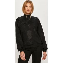 Desigual - Bluza. Czarne bluzy damskie Desigual, s, bez wzorów, z bawełny, z długim rękawem, długie, bez kaptura. Za 299,90 zł.