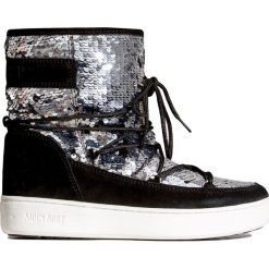 Buty MOON BOOT PULSE MID DISCO. Czarne buty sportowe damskie Moon Boot, na zimę. Za 750,00 zł.
