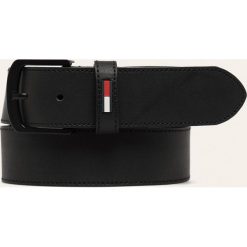 Tommy Jeans - Pasek skórzany. Czarne paski męskie Tommy Jeans, w paski, z jeansu. Za 229,90 zł.
