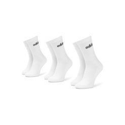 ADIDAS CF3388 43-46. Białe skarpetki męskie Adidas, bez wzorów, z elastanu. Za 29,99 zł.