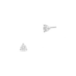 Złote Kolczyki - złoto 750, Brylant 0,20ct,pomarańczowy szafir. Żółte kolczyki damskie W.KRUK, z szafirem, złote. Za 6190,00 zł.