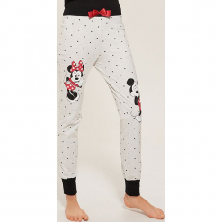 Spodnie piżamowe Disney - Jasny szar. Szare piżamy damskie marki House, l, z motywem z bajki. Za 49,99 zł.