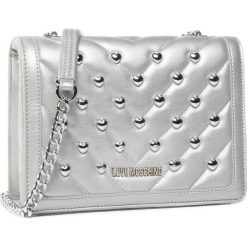 Torebka LOVE MOSCHINO - JC4234PP0AKE0902 Argento. Szare torebki klasyczne damskie Love Moschino, bez wzorów, ze skóry ekologicznej, eleganckie, bez dodatków. W wyprzedaży za 499,00 zł.