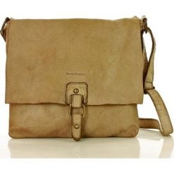 Marco mazzini miejska torebka skórzana duża listonoszka vintage old pelle lavata beż tiramisu. Listonoszki damskie MAZZINI, w paski, ze skóry, klasyczne, duże, bez dodatków. W wyprzedaży za 299,00 zł.