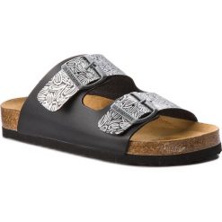 Klapki DR. BRINKMANN - 701229 Schwarz 1. Szare klapki damskie marki Dr. Brinkmann, bez wzorów, ze skóry ekologicznej, bez obcasa. Za 119,00 zł.