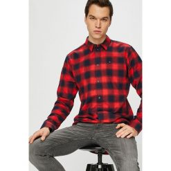 Tommy Jeans - Koszula. Niebieskie koszule męskie marki Tommy Jeans, s, w kratkę, z bawełny, klasyczne, z klasycznym kołnierzykiem, z długim rękawem. W wyprzedaży za 219,90 zł.