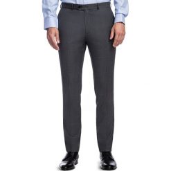 Spodnie LEONARDO GDPS900238. Szare spodnie męskie Giacomo Conti, m, bez wzorów, z wełny, eleganckie. Za 599,00 zł.