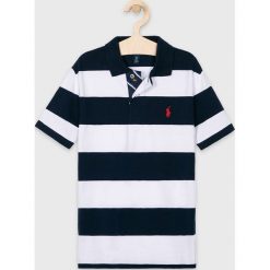 Polo Ralph Lauren - Polo dziecięce 134-176 cm. Niebieskie t-shirty chłopięce Polo Ralph Lauren, bez wzorów, z bawełny, z krótkim rękawem. Za 259,90 zł.