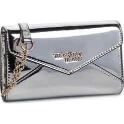 Torebka TRUSSARDI JEANS - Clutch Mirror 75B00763 M020. Szare torebki klasyczne damskie Trussardi Jeans, bez wzorów, z jeansu, wizytowe, bez dodatków. Za 429,00 zł.
