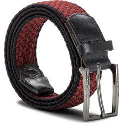 Pasek Męski JOOP! - 7207 100 Red B802. Czerwone paski męskie JOOP!, w paski, ze skóry. W wyprzedaży za 279,00 zł.
