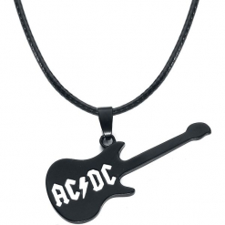 AC/DC Highway to Hell Guitar Necklace Naszyjnik czarny. Czarne naszyjniki męskie marki AC/DC. Za 79,90 zł.