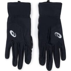 Rękawiczki Męskie ASICS - Running Gloves 3011A011 Performance Black 001. Czarne rękawiczki męskie Asics, bez wzorów, z elastanu. W wyprzedaży za 79,00 zł.