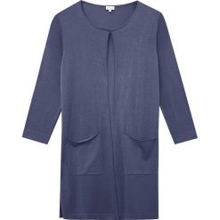 Kardigan "Evy" w kolorze niebieskim. Niebieskie kardigany damskie Ateliers de la maille Paris, bez wzorów, z bawełny. W wyprzedaży za 171,95 zł.
