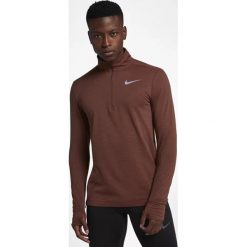 Bluza Nike Therma Sphere Half-Zip Top M Brązowa. Pomarańczowe bluzy męskie Nike, na zimę, m, bez wzorów, z tkaniny, sportowe, bez kołnierzyka, bez rękawów, długie, bez kaptura. Za 179,99 zł.