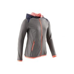 Bluza S900. Niebieskie bluzy dziewczęce rozpinane DOMYOS. Za 74,99 zł.