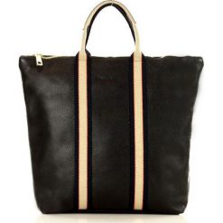 MARCO MAZZINI Torebka skórzana shopper bag plecak czarny. Czarne torby damskie na zakupy MAZZINI, bez wzorów, ze skóry, sportowe, na ramię, bez dodatków. Za 289,00 zł.