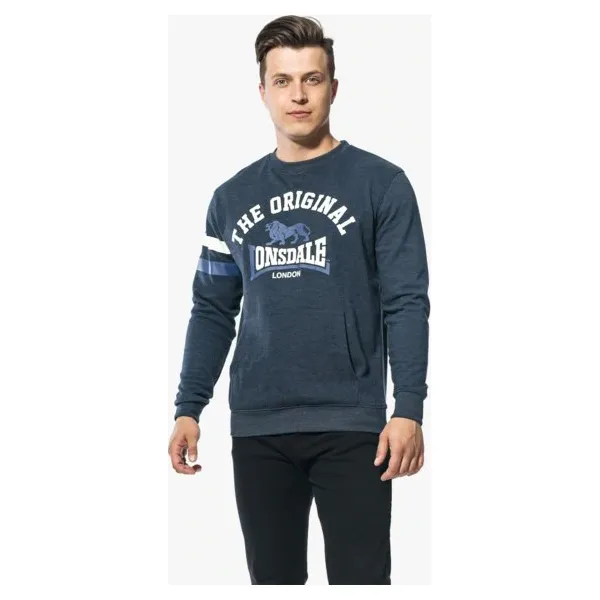 Lonsdale Bluza Hereford , niebieski, rozmiar M. Niebieskie bluzy męskie Lonsdale, m, z nadrukiem, z materiału, bez kołnierzyka, bez rękawów, bez kaptura. W wyprzedaży za 99,99 zł.