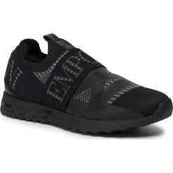 Sneakersy EMPORIO ARMANI - X4X282 XM047 C437 Blk/Anthr/Blk/Blk/Bl. Czarne sneakersy męskie Emporio Armani, bez zapięcia. Za 819,00 zł.