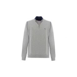 Swetry Harmont Blaine HALF ZIP. Szare swetry męskie Harmont Blaine, xxl, bez wzorów, bez kołnierzyka, bez kaptura. Za 764,24 zł.