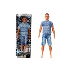 Spodenki dziewczęce: BARBIE Ken szorty jeans, koszula
