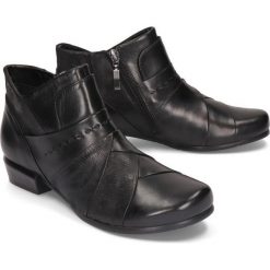 PIAZZA 962126-1 schwarz, botki damskie. Botki damskie Piazza, z polaru, na niskim obcasie, na obcasie, na zamek. Za 429,90 zł.