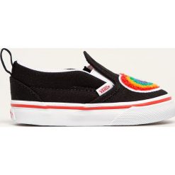 Vans - Tenisówki dziecięce. Czarne trampki dziewczęce Vans, bez wzorów, z gumy, bez zapięcia. Za 169,90 zł.