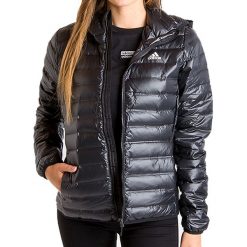 Kurtka adidas Puchowa Varilite BQ1968. Pomarańczowe kurtki damskie Adidas, s, bez wzorów, z tkaniny, street, bez kaptura. Za 479,99 zł.