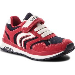 Sneakersy GEOX - J Pavel B J7215B 014AF C7217 M Red/Navy. Czerwone półbuty męskie Geox, bez wzorów, ze skóry ekologicznej, na rzepy. W wyprzedaży za 179,00 zł.