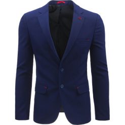 Marynarki męskie: Marynarka męska casual niebieska (mx0378)