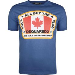 Dsquared2 T-shirt "Slim". T-shirty męskie Dsquared2, z nadrukiem, z okrągłym kołnierzem. Za 399,00 zł.