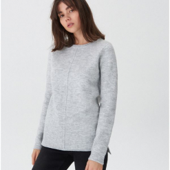 Sweter - Jasny szar. Szare swetry klasyczne damskie marki House, l. Za 79,99 zł.