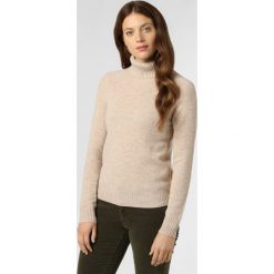 Franco Callegari - Sweter damski, beżowy. Brązowe swetry damskie Franco Callegari, xxl, bez wzorów, z wełny, bez rękawów, bez kaptura. Za 249,95 zł.