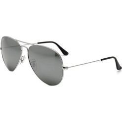 Okulary przeciwsłoneczne "RB3025" w kolorze srebrnym. Szare okulary przeciwsłoneczne męskie marki Balenciaga, Prada, Tom Ford, z tworzywa sztucznego. W wyprzedaży za 459,95 zł.