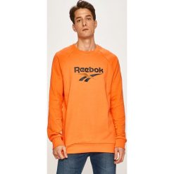 Reebok Classic - Bluza. Pomarańczowe bluzy męskie Reebok Classic, s, z nadrukiem, z elastanu, z okrągłym kołnierzem, bez rękawów, bez kaptura. W wyprzedaży za 139,90 zł.