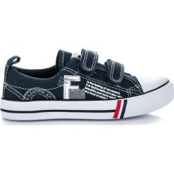 Buty dziecięce: Granatowe trampki na rzep LUCIENNE
