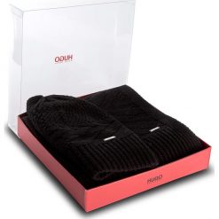 Zestaw Szalik i Czapka BOSS - Zanta Set 50375243 Black 001. Czarne czapki damskie marki Boss, z wełny. W wyprzedaży za 339,00 zł.