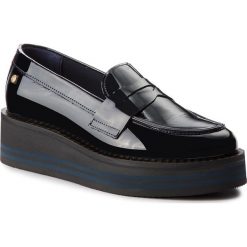 Półbuty damskie: Półbuty TOMMY HILFIGER - Modern Flatform Loaf FW0FW03141 Midnight 403