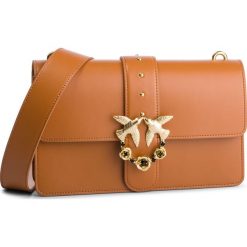 Torebka PINKO - Love Abbraccio Spallaccio PE 19 PLTT 1P21DC Y5EU Light Brow L47. Pomarańczowe listonoszki damskie marki Pinko, bez wzorów, ze skóry, bez dodatków. Za 1379,00 zł.