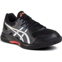 Buty ASICS - Gel-Rocket 9 1071A030 Black/Sunrise Red 010. Czarne buty sportowe męskie Asics, ze skóry ekologicznej, bez zapięcia, na fitness i siłownię. Za 269,00 zł.